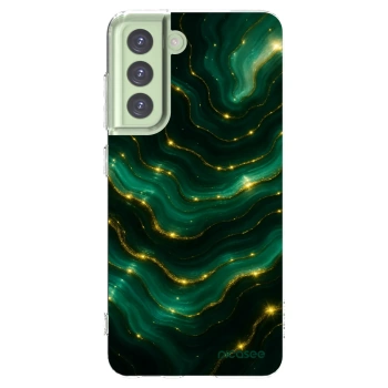Picasee silikonový průhledný obal pro Samsung Galaxy S21 FE 5G - Emerald