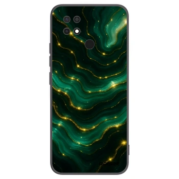 Picasee silikonový černý obal pro Xiaomi Redmi 10C - Emerald