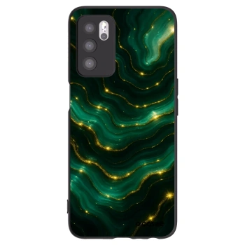 Picasee silikonový černý obal pro OPPO A16s - Emerald
