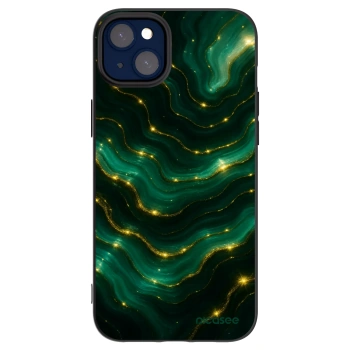 Picasee silikonový černý obal pro Apple iPhone 14 Plus - Emerald
