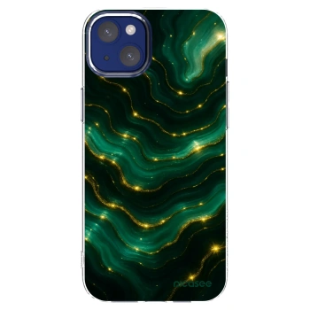 Picasee silikonový průhledný obal pro Apple iPhone 14 Plus - Emerald