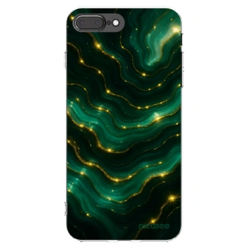 Picasee silikonový průhledný obal pro Apple iPhone 8 Plus - Emerald