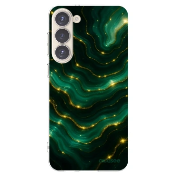 Picasee silikonový průhledný obal pro Samsung Galaxy S23+ 5G - Emerald