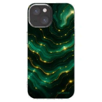 Picasee silikonový průhledný obal pro Apple iPhone 15 - Emerald