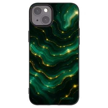 Picasee silikonový černý obal pro Apple iPhone 15 Plus - Emerald
