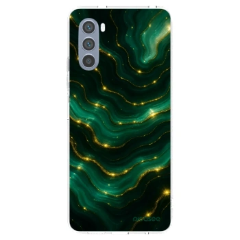 Picasee silikonový průhledný obal pro Motorola Moto G62 - Emerald