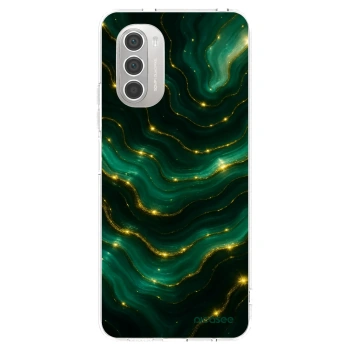 Picasee silikonový průhledný obal pro Motorola Moto G51 - Emerald