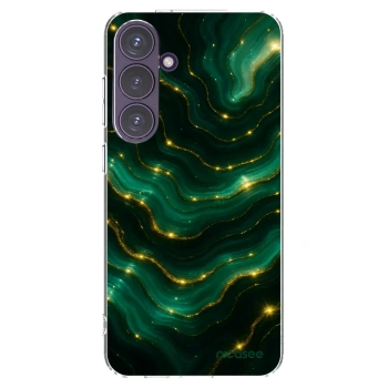 Picasee silikonový průhledný obal pro Samsung Galaxy S24+ S926B 5G - Emerald