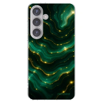 Picasee silikonový průhledný obal pro Samsung Galaxy S24 S921B 5G - Emerald