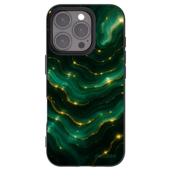 Picasee silikonový černý obal pro Apple iPhone 16 Pro - Emerald