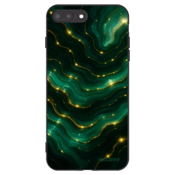 Picasee silikonový černý obal pro Apple iPhone 7 Plus - Emerald