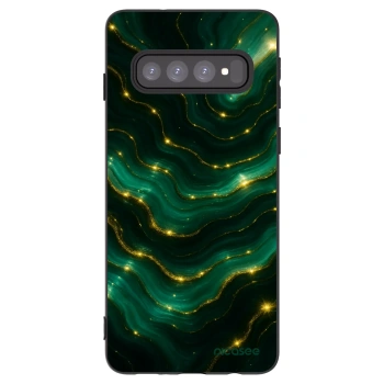 Picasee silikonový černý obal pro Samsung Galaxy S10 G973 - Emerald