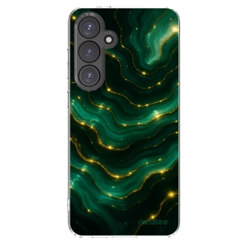 Picasee silikonový průhledný obal pro Samsung Galaxy S24 FE S721B - Emerald