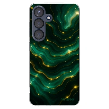 Picasee silikonový průhledný obal pro Samsung Galaxy S25 5G - Emerald