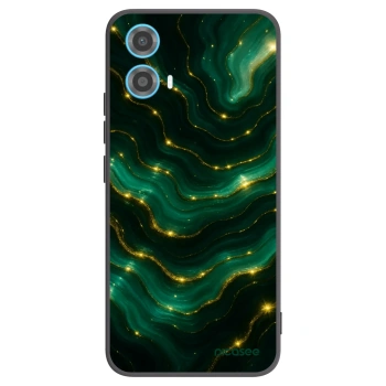 Picasee silikonový černý obal pro Motorola Moto G34 5G - Emerald