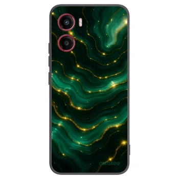 Picasee silikonový černý obal pro Motorola Moto G05 - Emerald