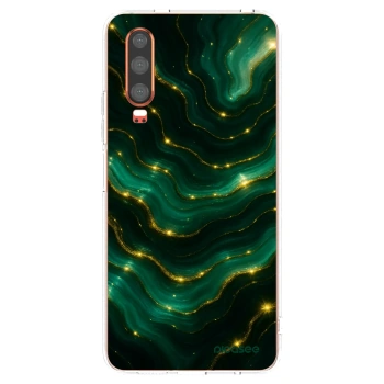 Picasee silikonový průhledný obal pro Huawei P30 - Emerald