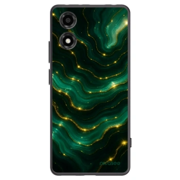 Picasee silikonový černý obal pro Motorola Moto E14 - Emerald