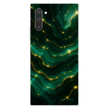 Picasee silikonový průhledný obal pro Samsung Galaxy Note 10 N970F - Emerald