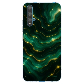 Picasee silikonový průhledný obal pro Huawei Nova 5T - Emerald