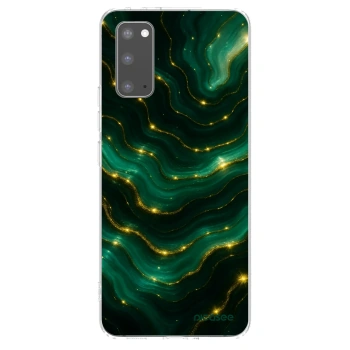 Picasee silikonový průhledný obal pro Samsung Galaxy S20 G980F - Emerald