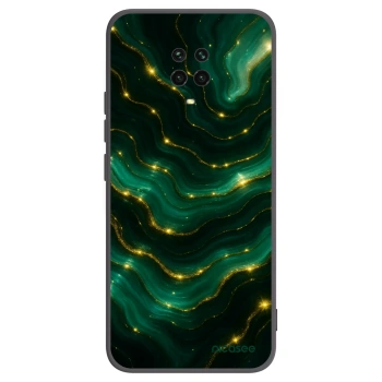 Picasee silikonový černý obal pro Xiaomi Redmi Note 9 Pro - Emerald