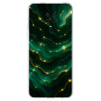 Picasee silikonový průhledný obal pro Xiaomi Redmi Note 9S - Emerald