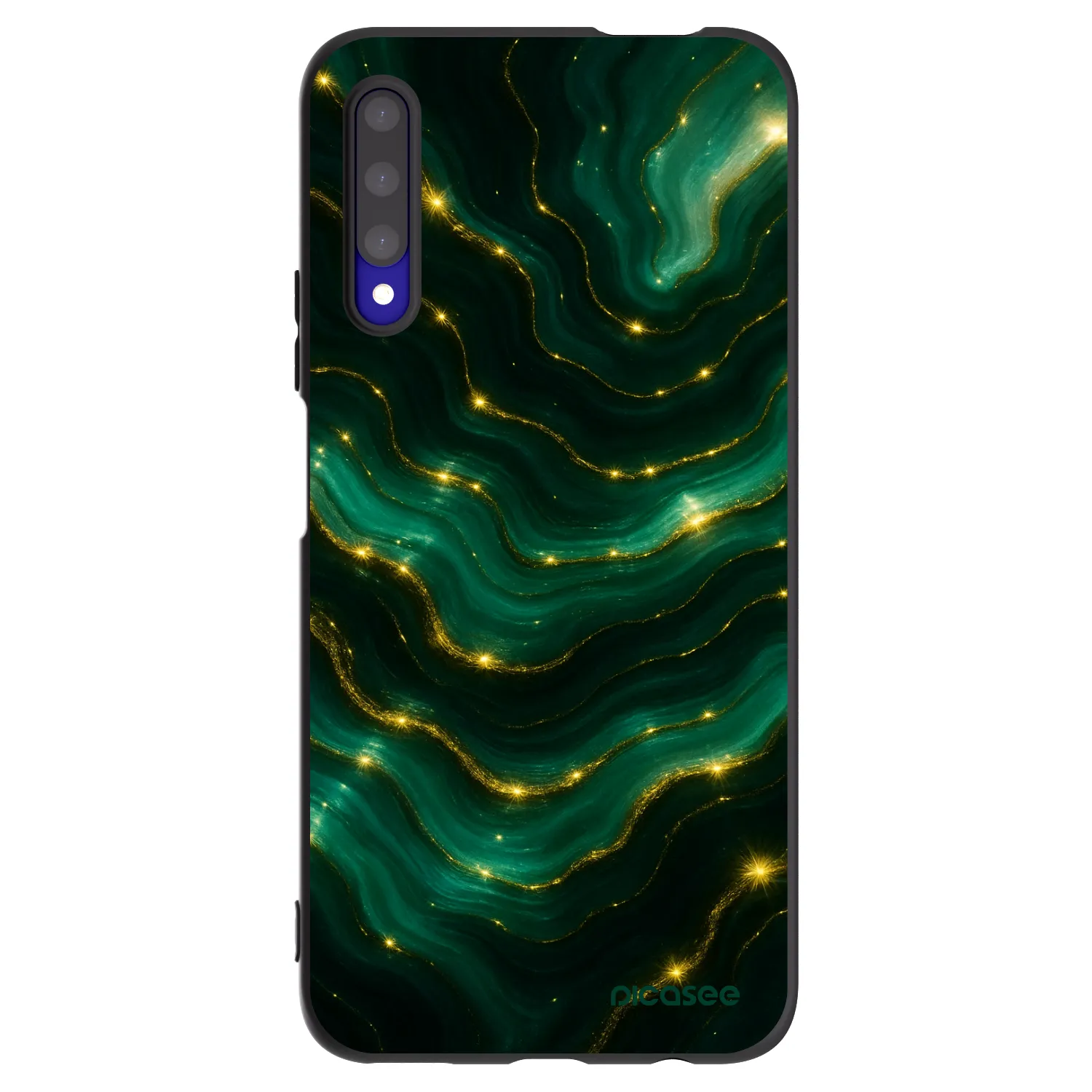 Picasee silikonový černý obal pro Honor 9X Pro - Emerald