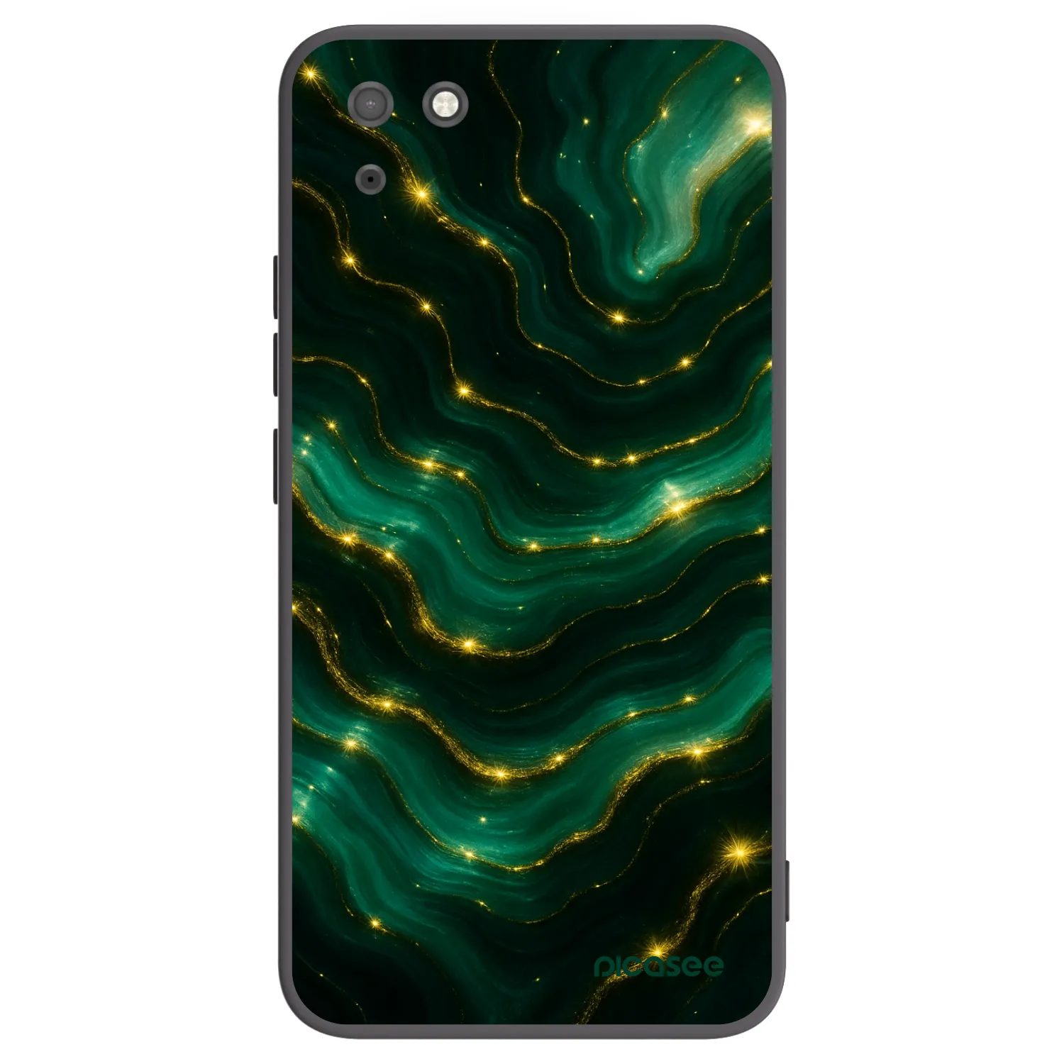 Picasee silikonový černý obal pro Huawei Y5P - Emerald