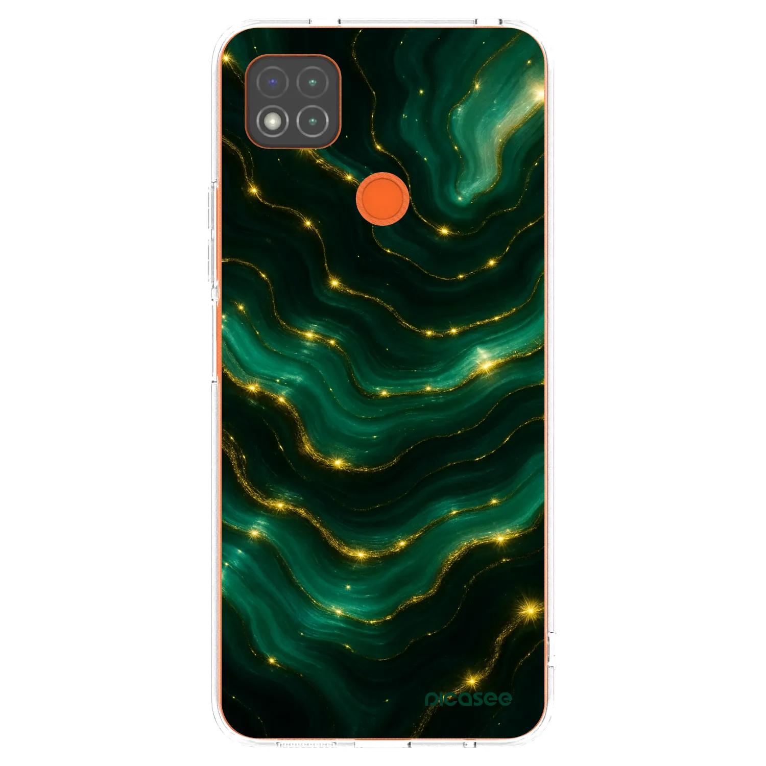 Picasee silikonový průhledný obal pro Xiaomi Redmi 9C - Emerald