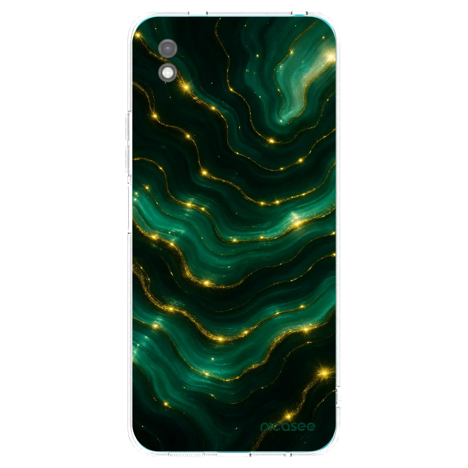Picasee silikonový černý obal pro Xiaomi Redmi 9A - Emerald