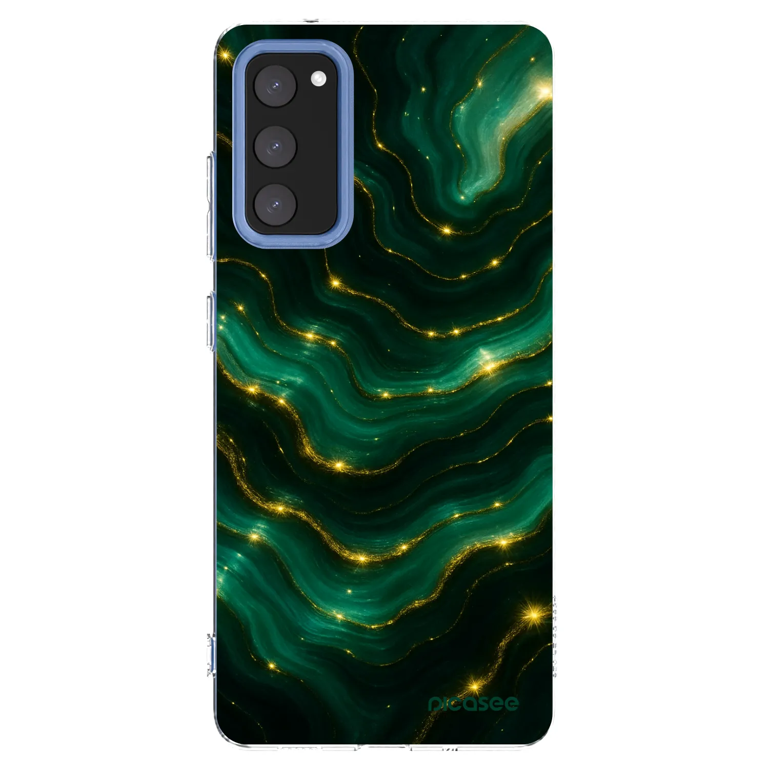 Picasee silikonový průhledný obal pro Samsung Galaxy S20 FE - Emerald