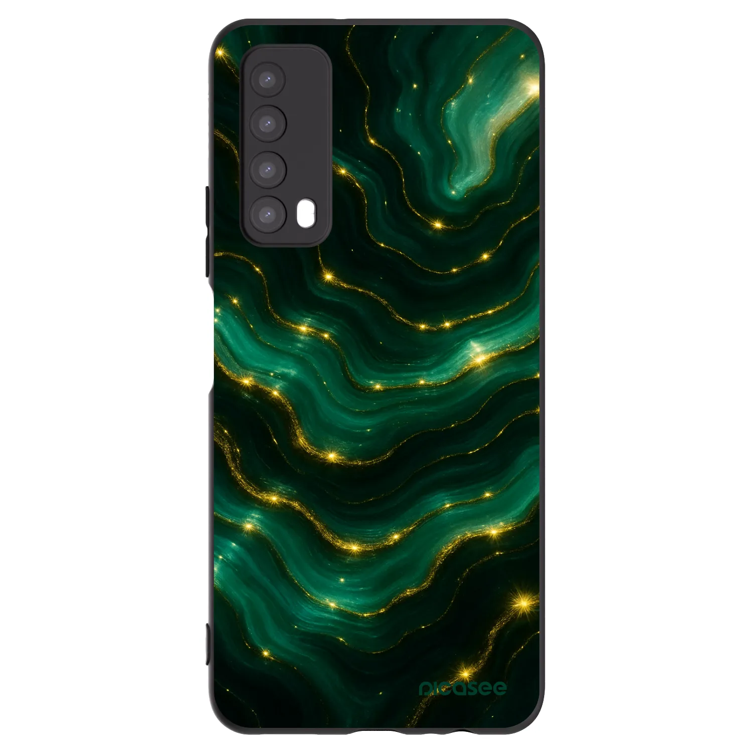 Picasee silikonový černý obal pro Huawei P Smart 2021 - Emerald