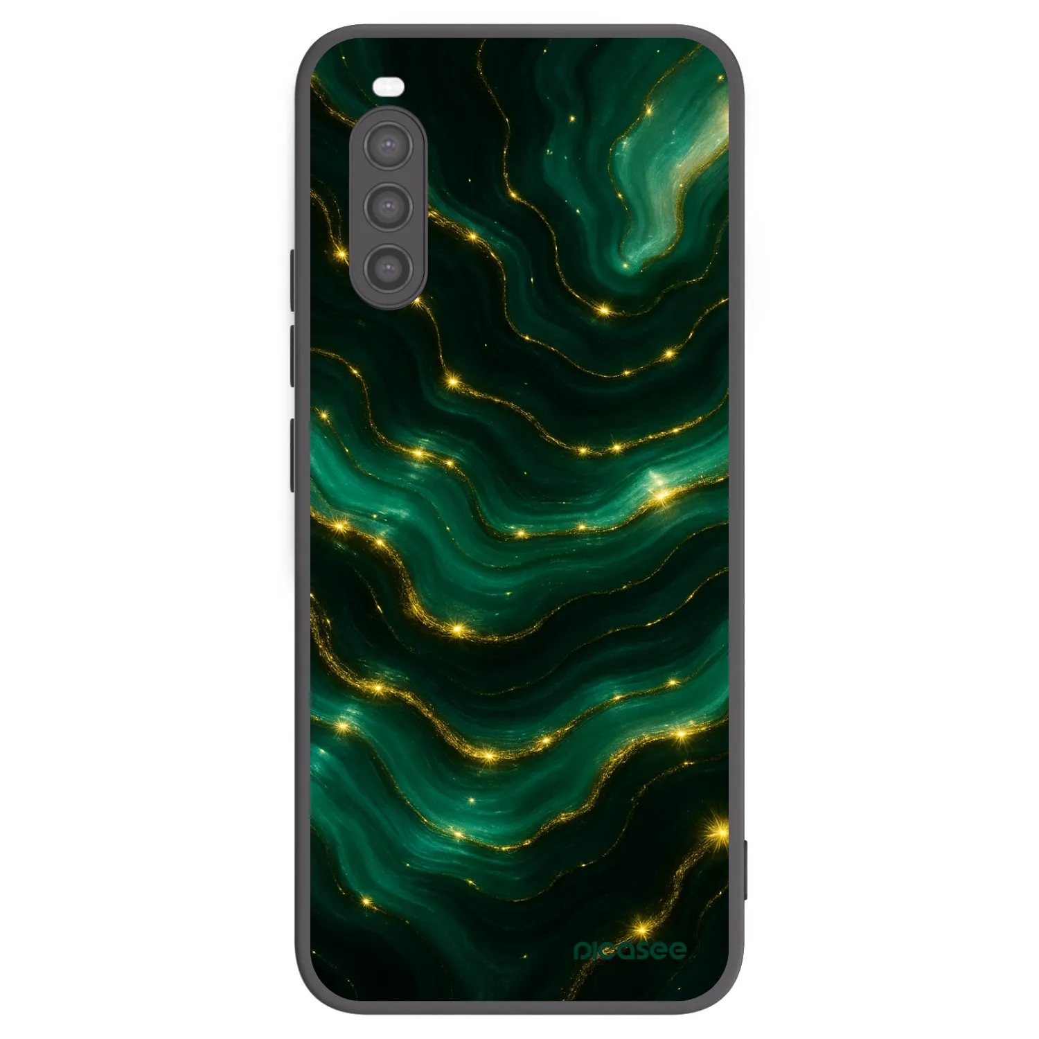 Picasee silikonový černý obal pro Sony Xperia 10 II - Emerald