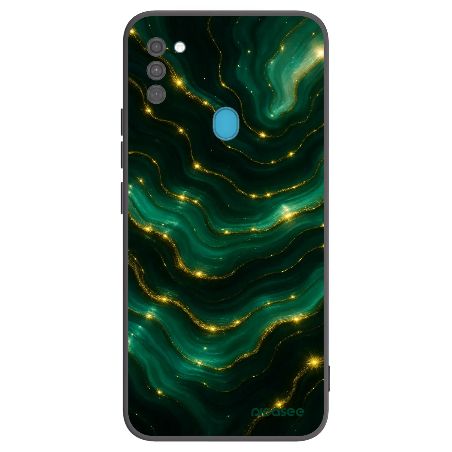 Picasee silikonový černý obal pro Samsung Galaxy M11 - Emerald