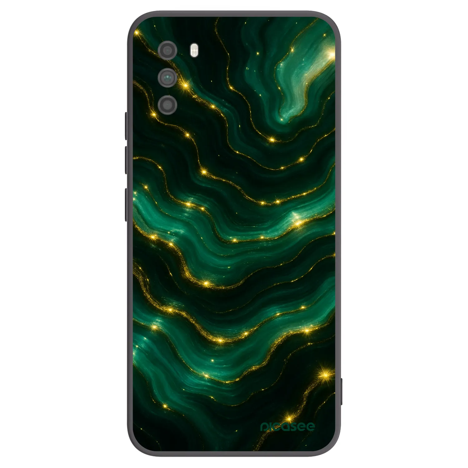 Picasee silikonový černý obal pro Xiaomi Poco M3 - Emerald