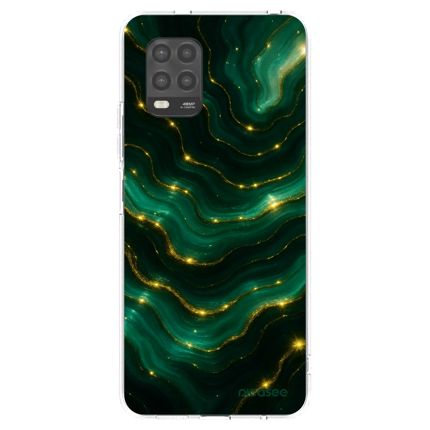 Picasee silikonový průhledný obal pro Xiaomi Mi 10 Lite - Emerald