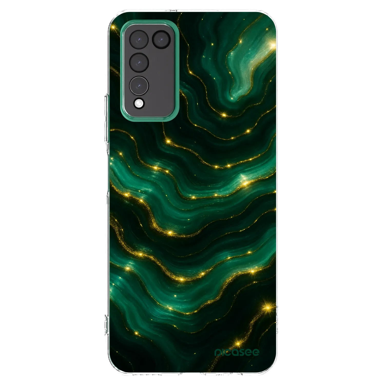 Picasee silikonový průhledný obal pro Honor 10X Lite - Emerald