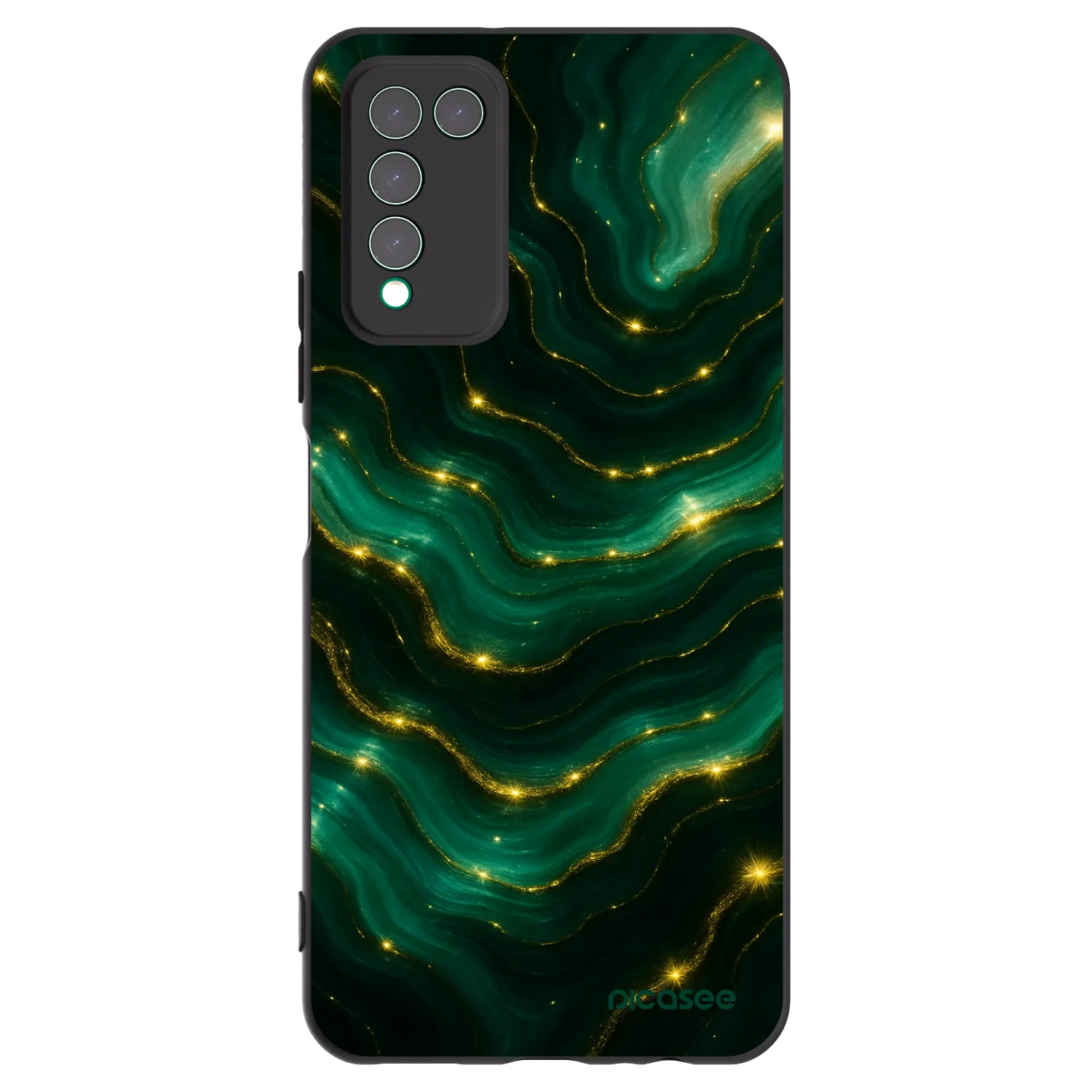 Picasee silikonový černý obal pro Honor 10X Lite - Emerald