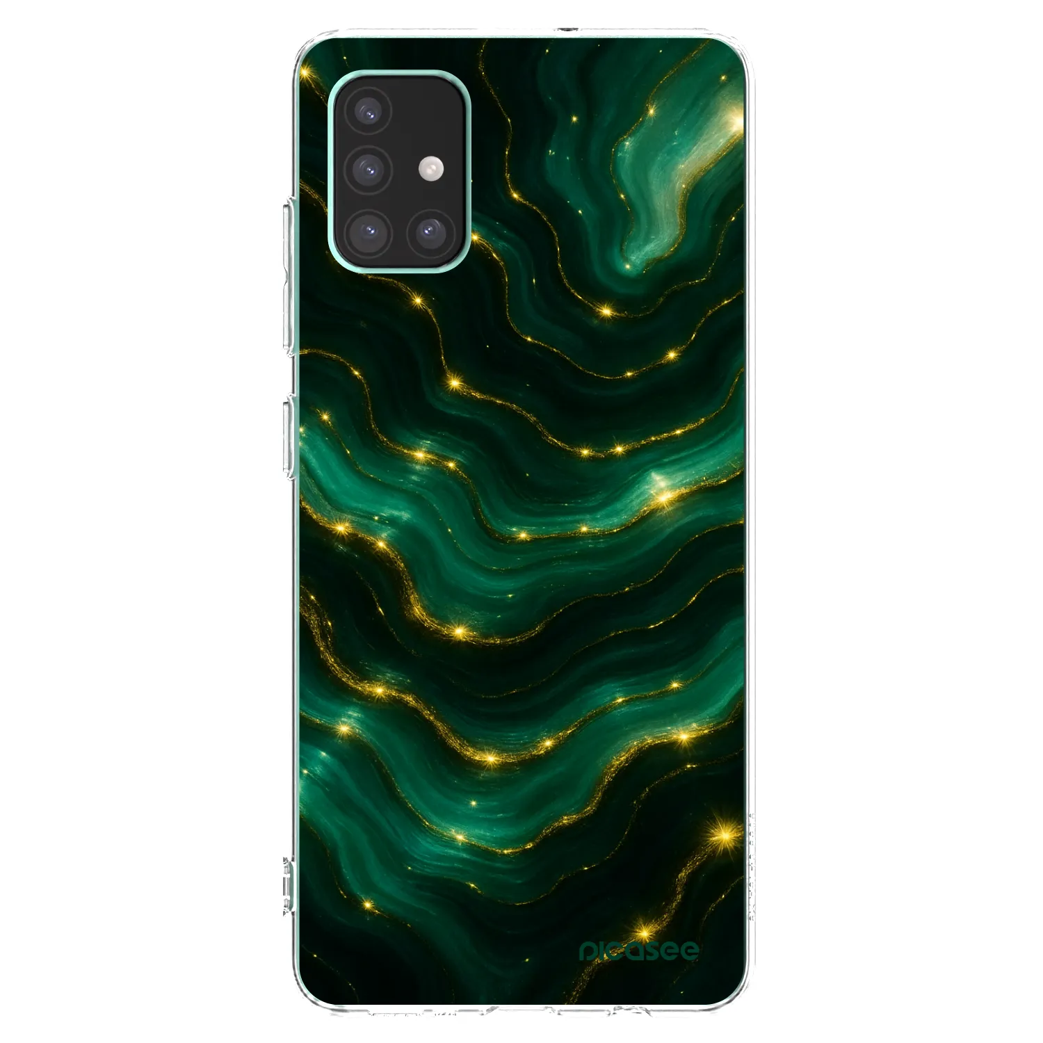 Picasee silikonový průhledný obal pro Samsung Galaxy M51 M515F - Emerald