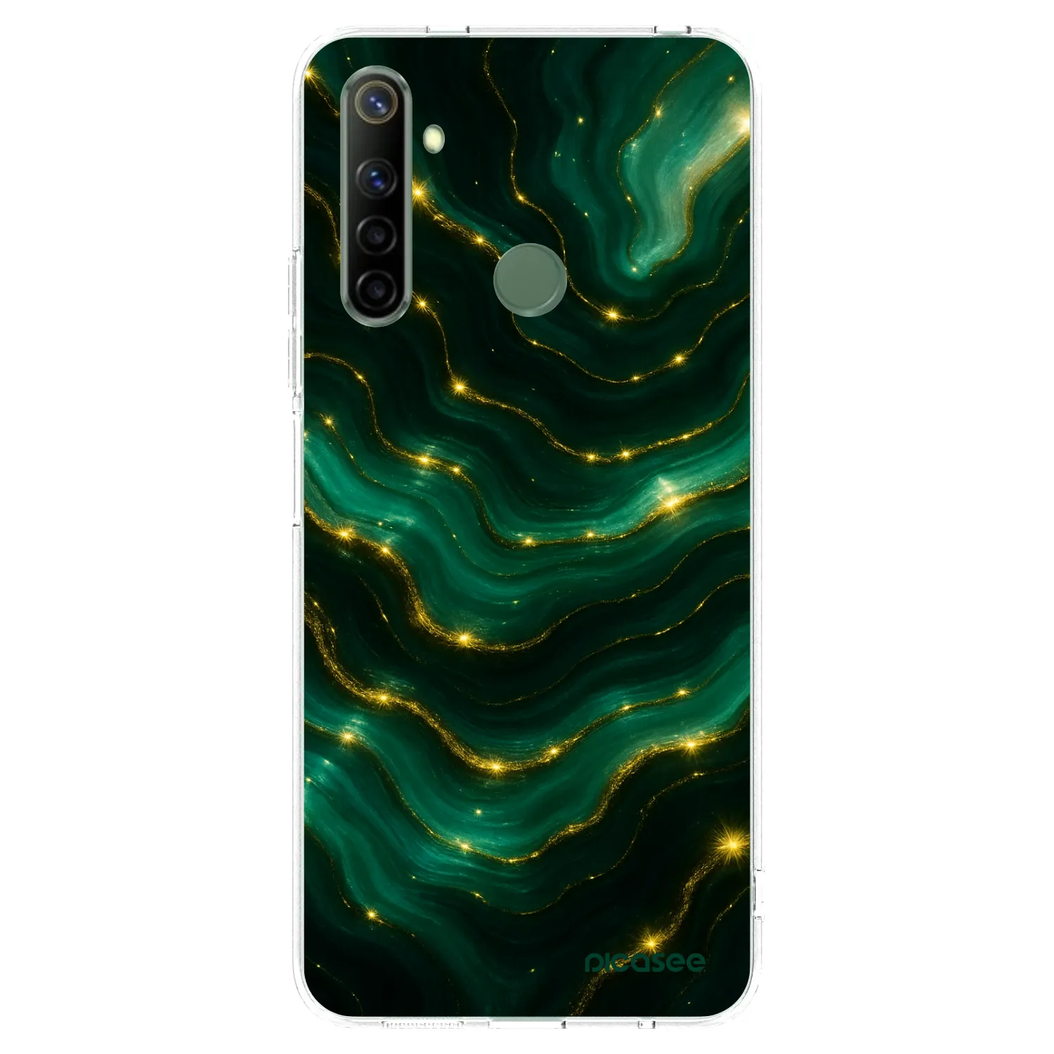 Picasee silikonový průhledný obal pro Realme 6i - Emerald