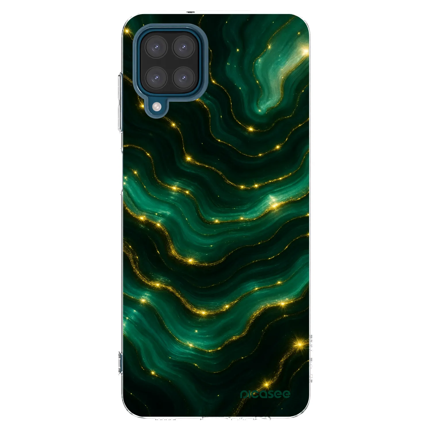 Picasee silikonový průhledný obal pro Samsung Galaxy A12 A125F - Emerald