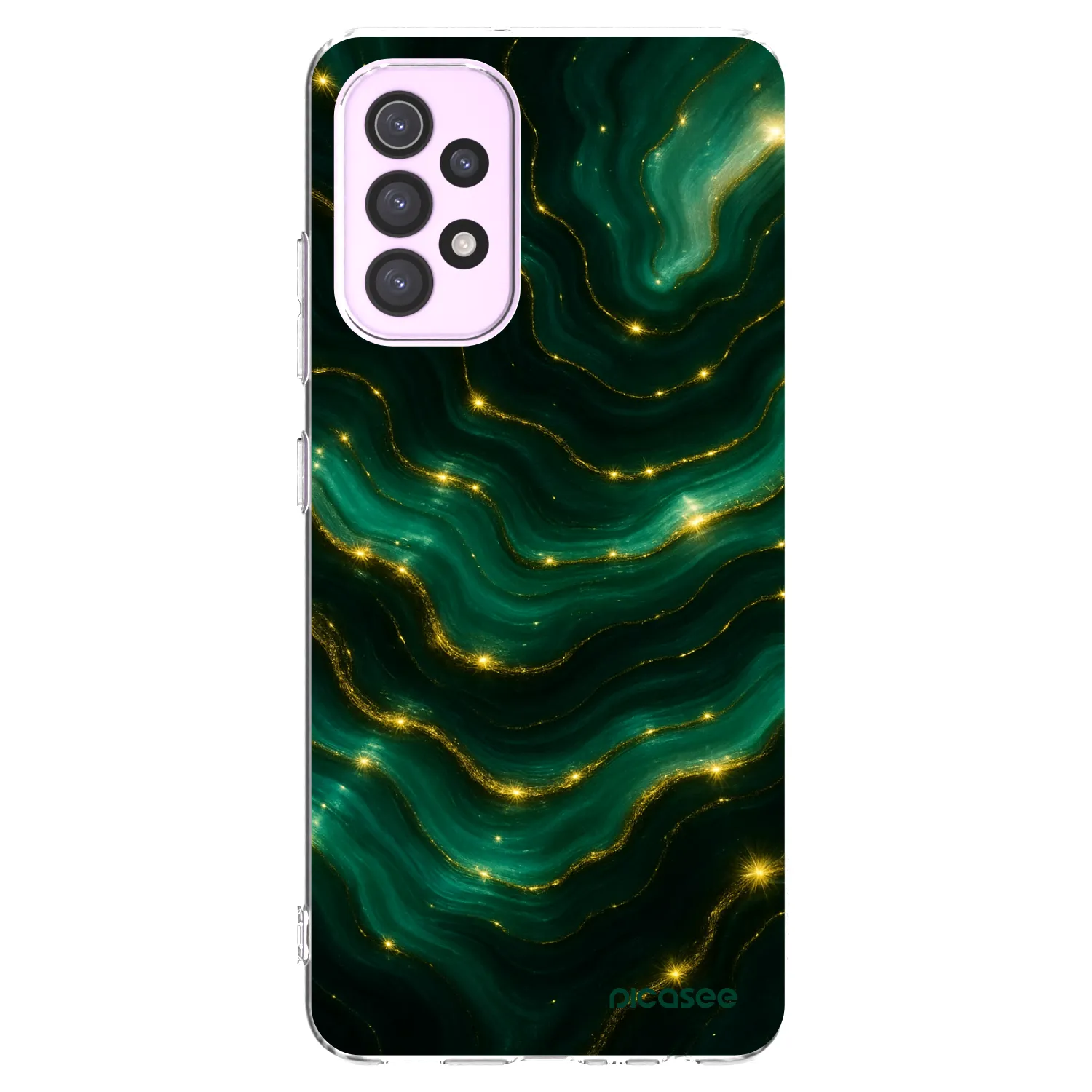 Picasee silikonový průhledný obal pro Samsung Galaxy A32 5G A326B - Emerald