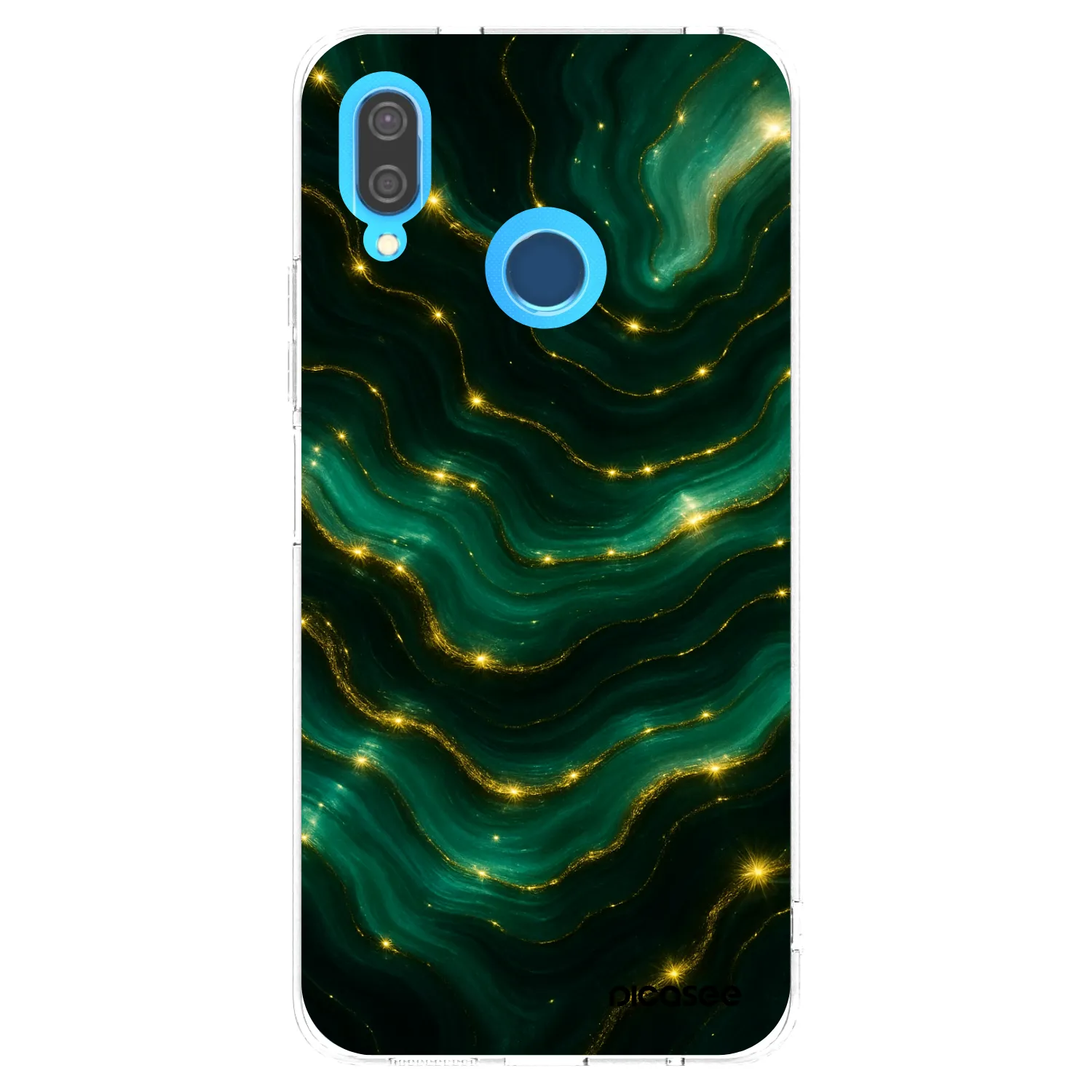 Picasee silikonový průhledný obal pro Huawei P20 Lite - Emerald