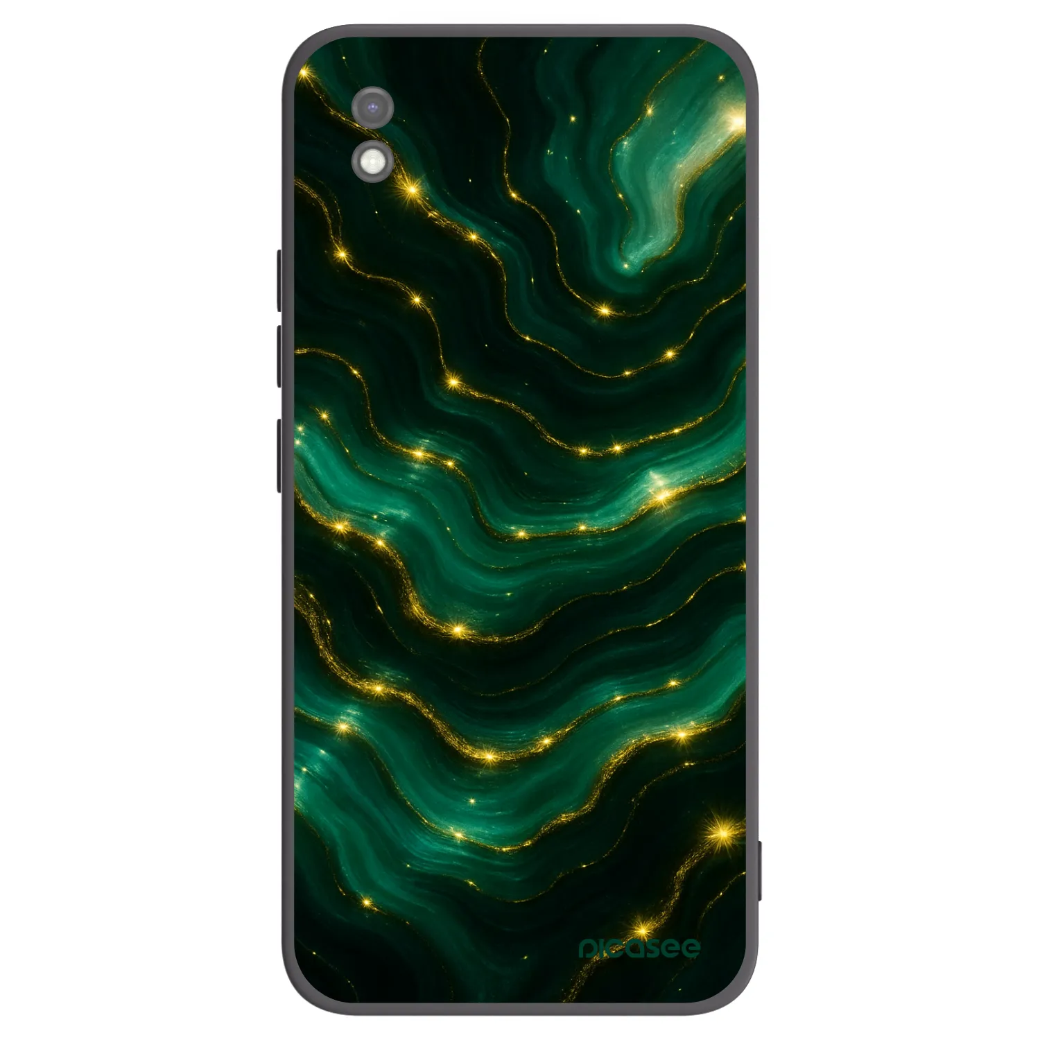 Picasee silikonový černý obal pro Xiaomi Redmi 9AT - Emerald