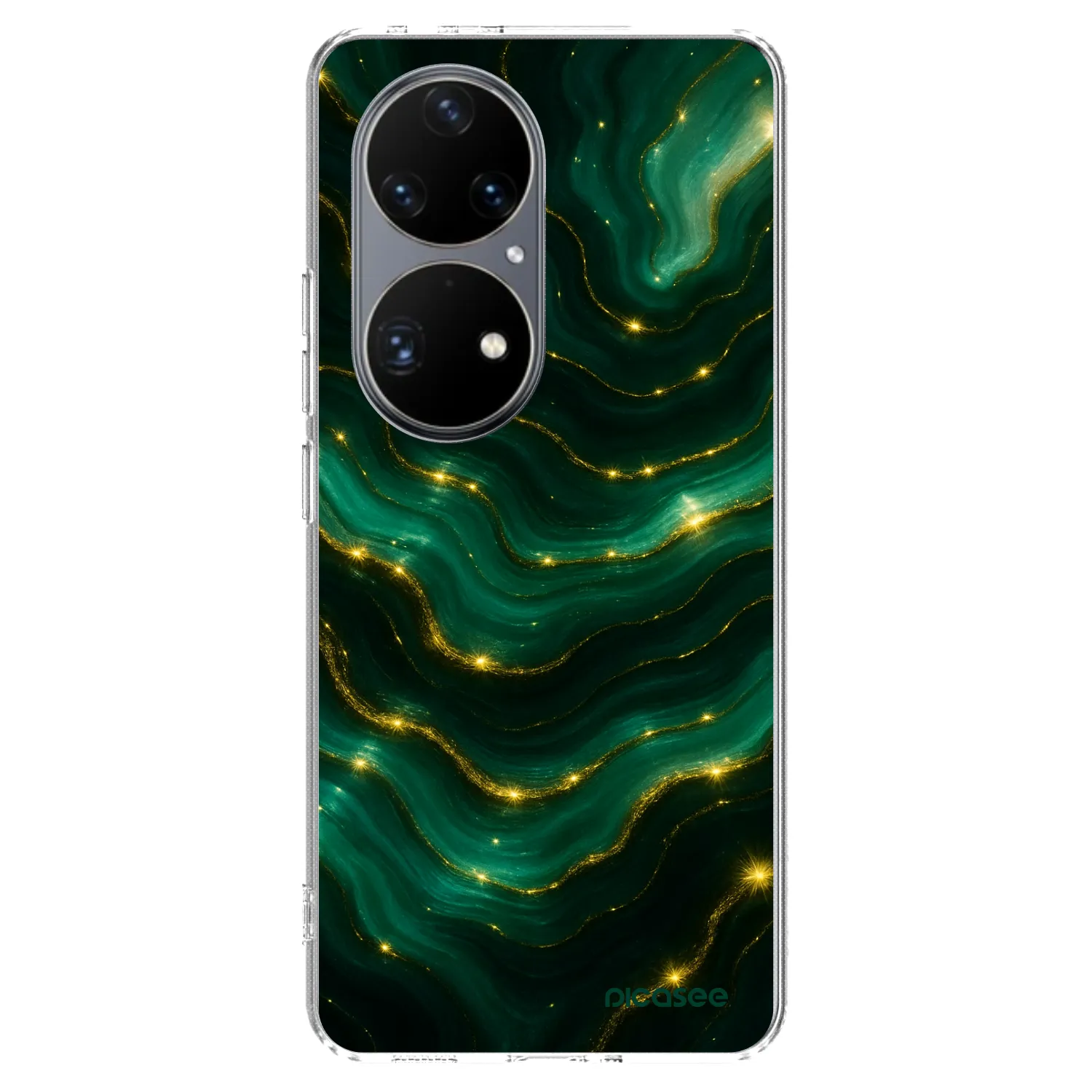 Picasee silikonový průhledný obal pro Huawei P50 - Emerald