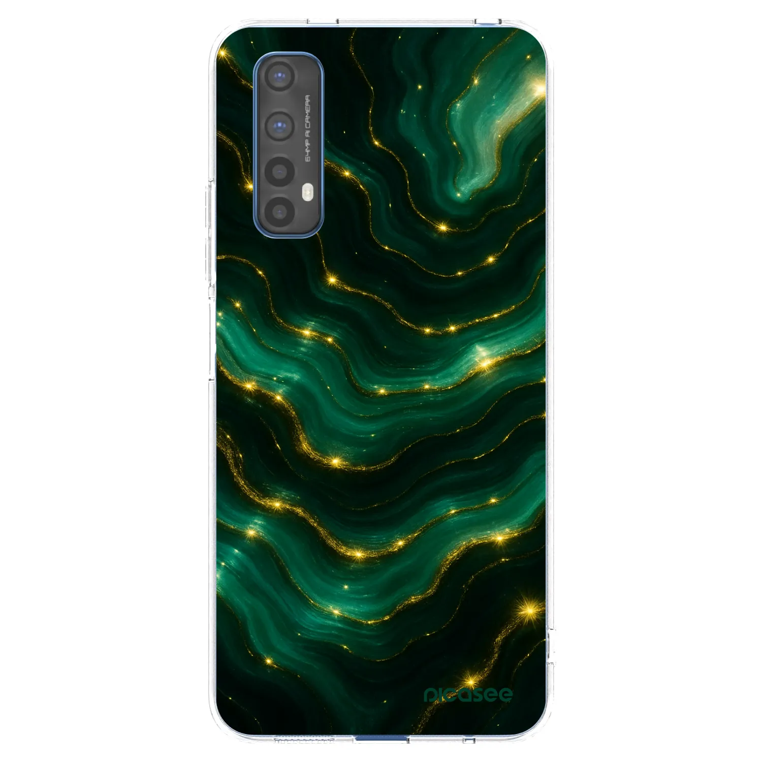 Picasee silikonový průhledný obal pro Realme 7 - Emerald