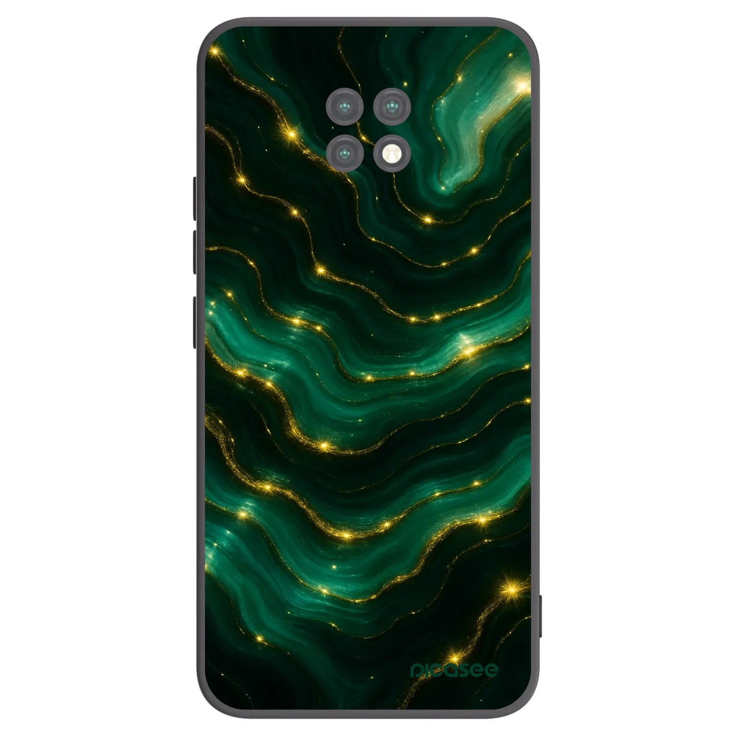 Picasee silikonový černý obal pro Xiaomi Redmi Note 9T - Emerald
