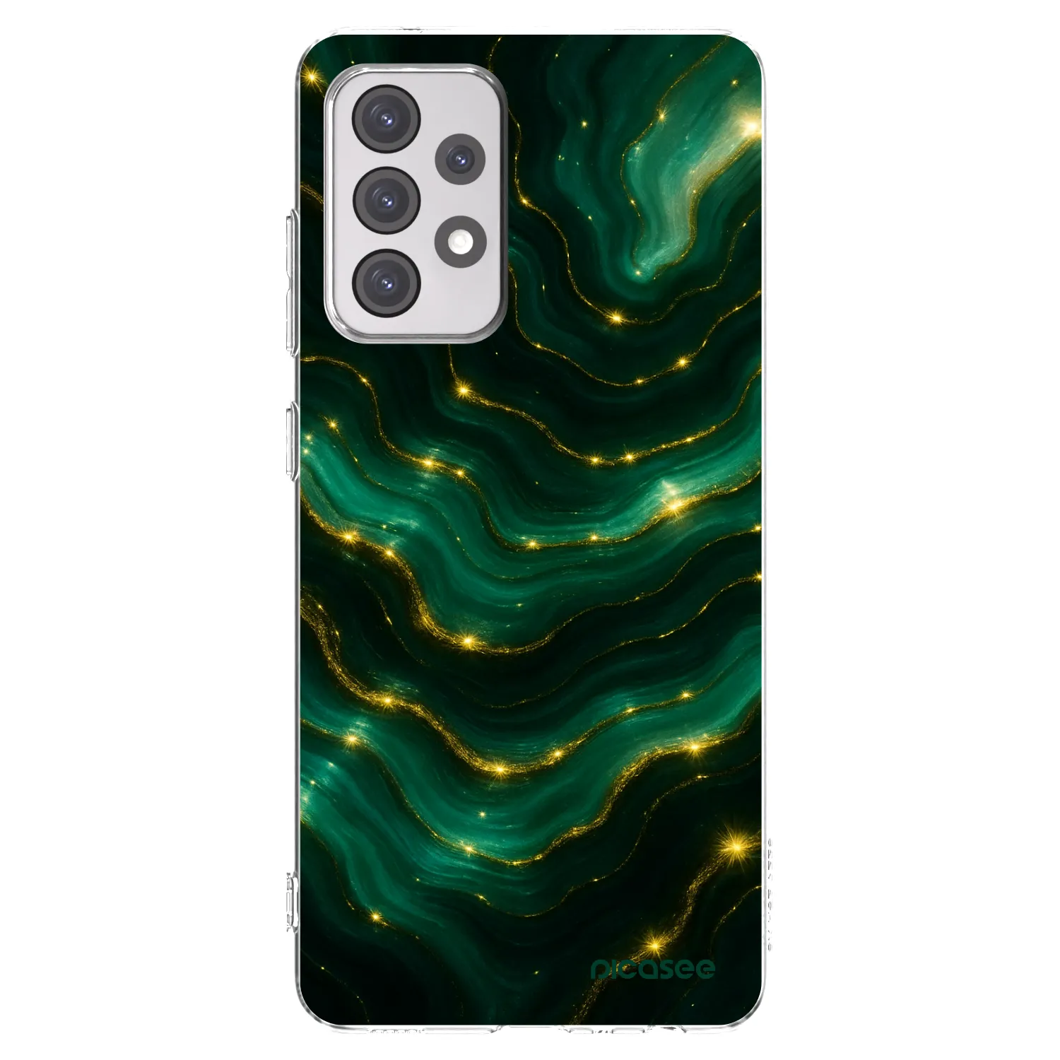 Picasee silikonový průhledný obal pro Samsung Galaxy A52s 5G A528B - Emerald