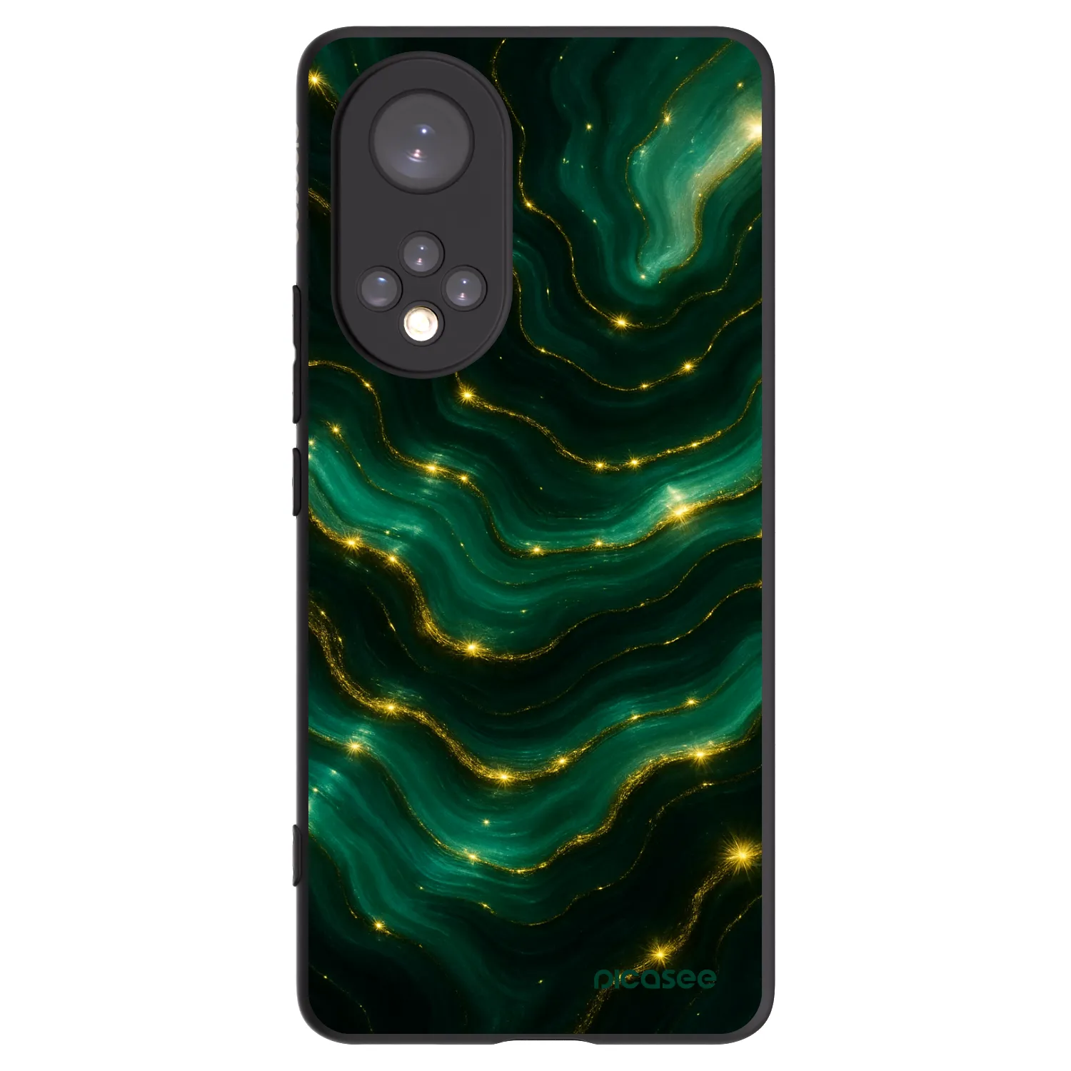 Picasee silikonový černý obal pro Honor 50 5G - Emerald